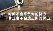 描写努力奋斗的句子