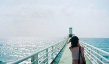 不开心看海的心情句子