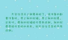 大学生活经典语录
