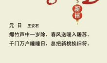 过春节时的诗句
