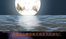 写月亮抒情的句子