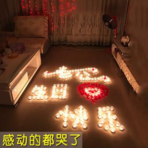 波光粼粼的烛光