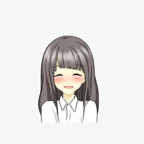 害羞的脸露出甜美的笑容