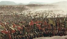 描写战争场面的句子