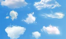 蓝天白云优美句子