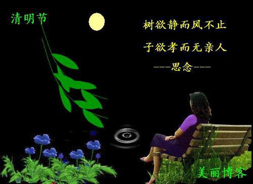   清明节1失踪亲属的句子  1