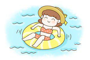 当我最喜欢游泳时