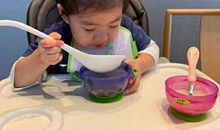 和女儿吃饭开心的句子