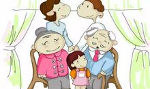 有关大家庭亲情的句子