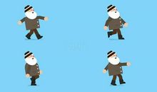 描写老人走路的句子