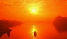 描写夕阳落下的句子