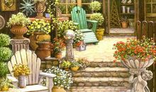 描写花园的句子