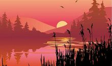 描写晚霞的优美句子