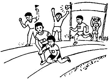 小编教你（在运动会上开一个快乐的句子）  1