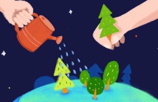 种植数以万计的幼苗