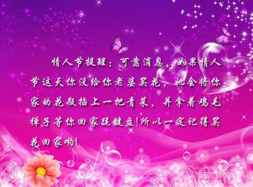 情人节贺卡祝福语英文 0