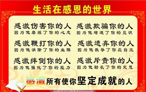 关于感恩节的英语谚语 0