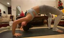 在家练瑜伽的心情说说 适合练瑜伽发的说说