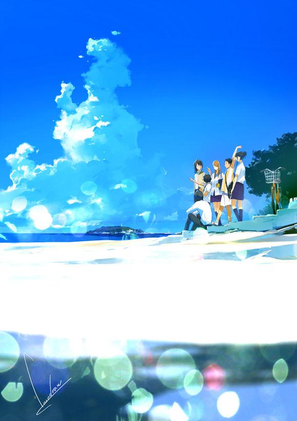 月亮像一艘渔船