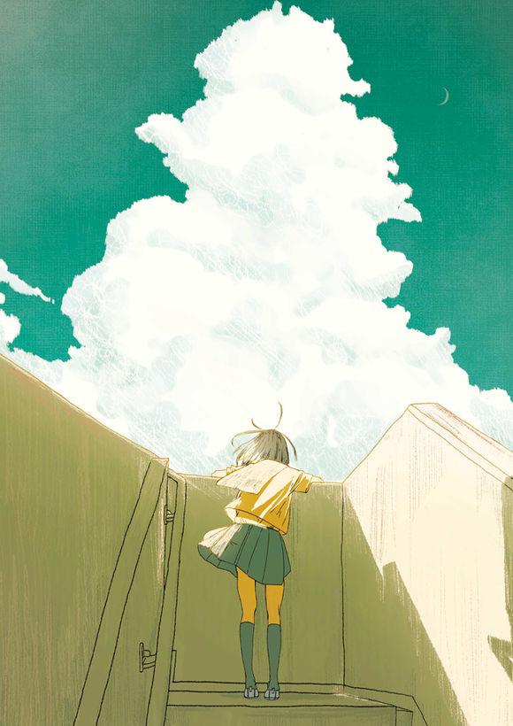 月亮就像一个饱经风霜的老人