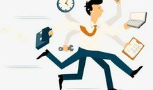 忙碌使我开心的句子