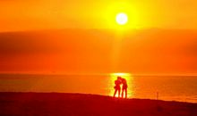 描写夕阳的比喻句