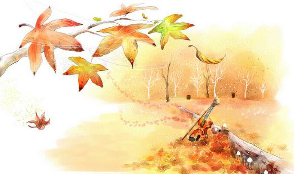    关于秋天的抒情句子  1