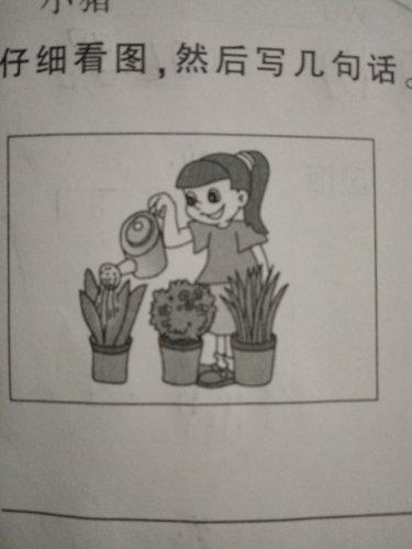 描述小女孩的句子