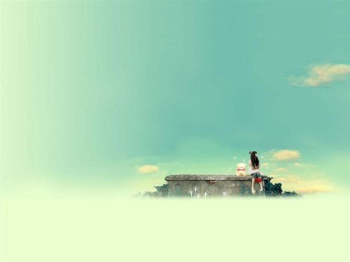 20.我的思绪就像清澈透明的白色流云，徘徊在天空的每个缝隙中。