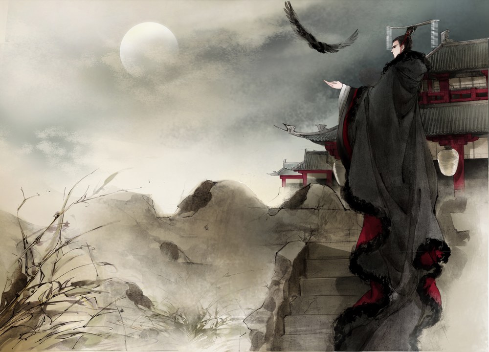 53.坐在小窗户里看《周易》，我不知道春天会走多久。