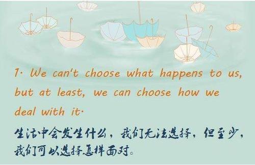 励志的句子英文翻译1