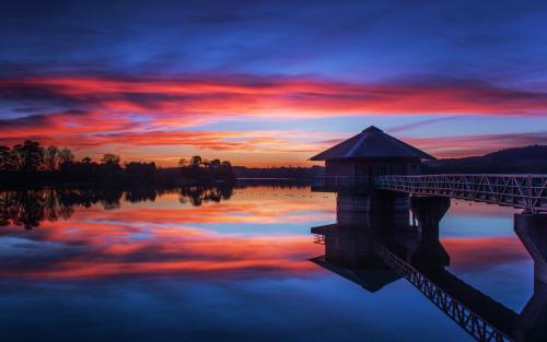 10.公园的粉红色，柳树和绿色，花鸟的芬芳，让学生度过了愉快的时光。