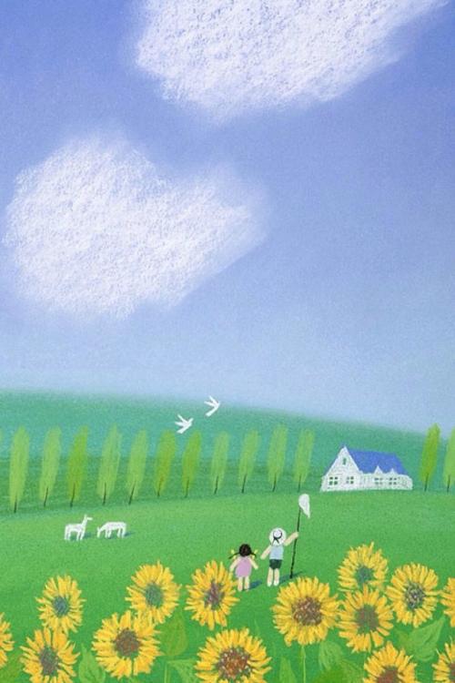 10.第一次听到你对我说“我爱你”时，鲜花盛开在我的世界上。