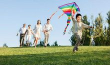 关于放风筝开心的句子