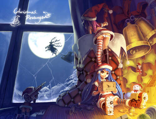 在圣诞节前夕送苹果的祝福