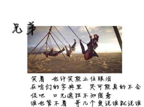 关于兄弟的句子