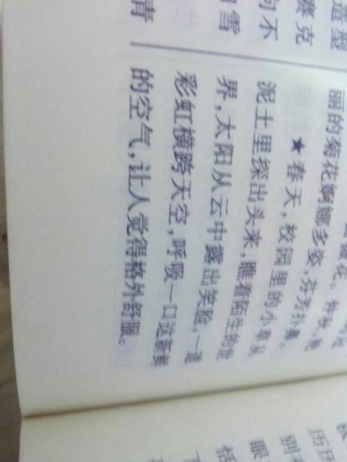 描述校园环境的句子