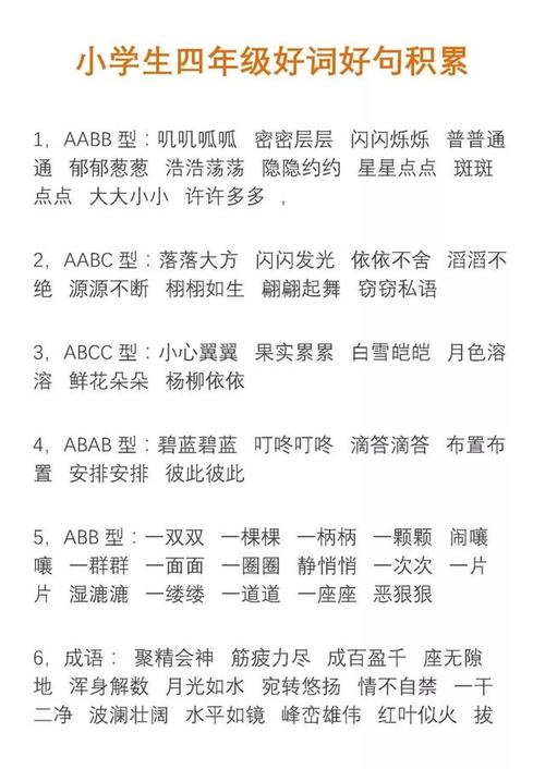 积累好的单词和句子