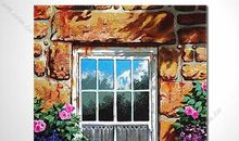 描写窗外风景的句子