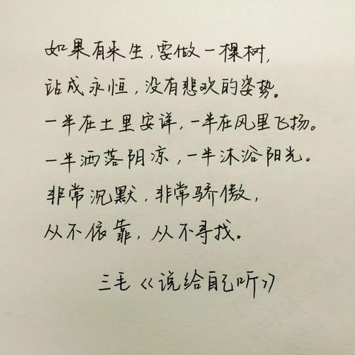 三毛经典句