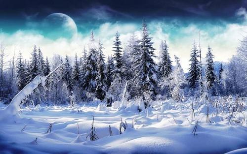 关于冬季风光的诗句