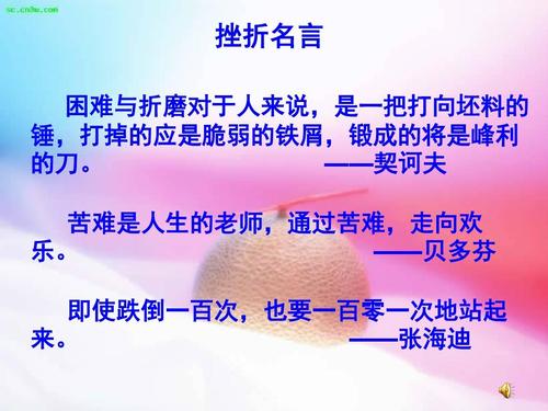 挫败感的著名格言