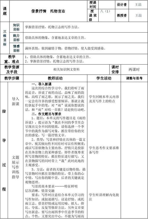 描述抒情场景的片段