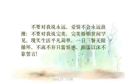 关于婚姻和爱情的句子