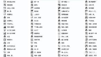 QQ屏幕名称百科全书