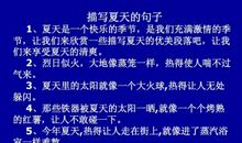 描写夏天晚上的句子