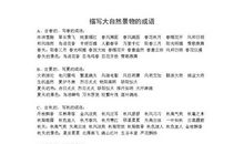 描写美丽景色的成语