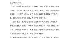 环境描写的好段