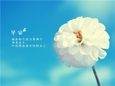 早上好，心中话简单