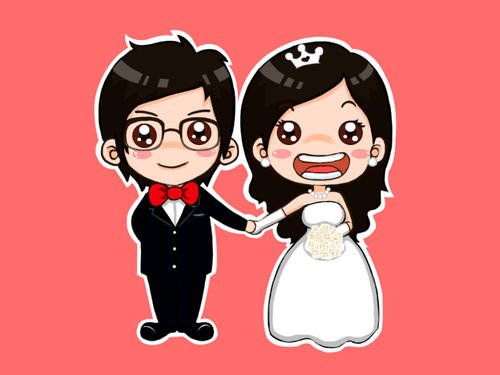 八字祝福夫妻结婚